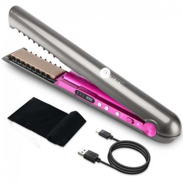 AFRA Cordless Hair Straightener – Rechargeable, Floating Plates, Compact – AF-4000HSGY - Image 11