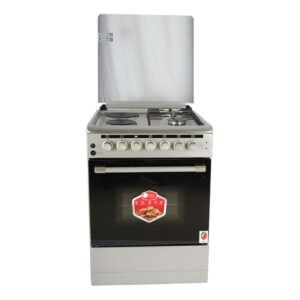 AFRA Free Standing Cooking Range 60x60 – Gas & Electric Burners, Stainless Steel, AF-6060CRHG