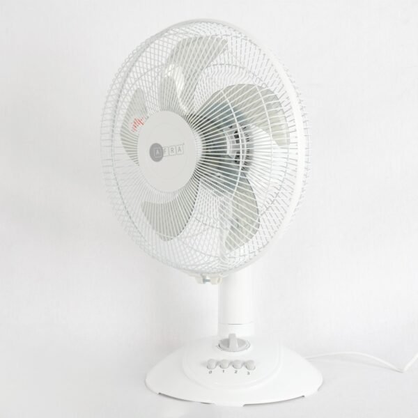 AFRA 12-Inch Table Fan, 60W, 3 Speed Settings, 1200 RPM, Timer Control – AF-1260TFWT, 1-Year Warranty - Image 3