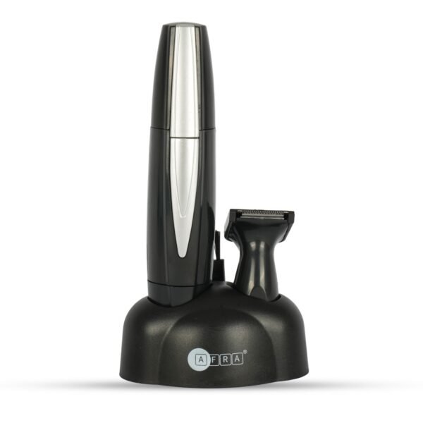 AFRA Nose Trimmer Set AF-0145NSBK – Curved Blade, Battery Operated, Gentle & Safe on Skin