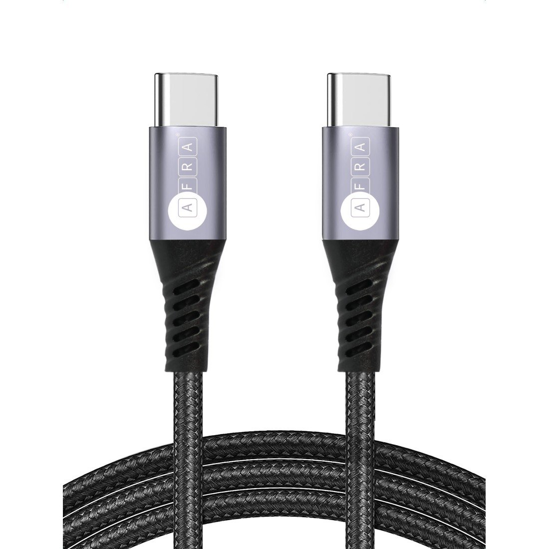 AFRA USB Charging Cable AF-0006TYPC – 3A, 60W, Nylon-Braided Type-C, 1m, Durable & Tangle-Free