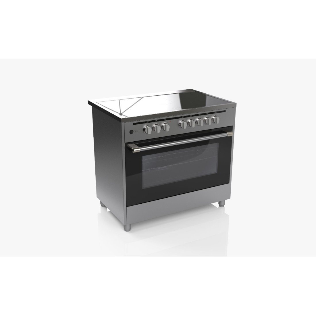AFRA Free Standing Electric Cooking Range 90x60 – 110L Oven, Rotisserie, AF-90SPSS - Image 3