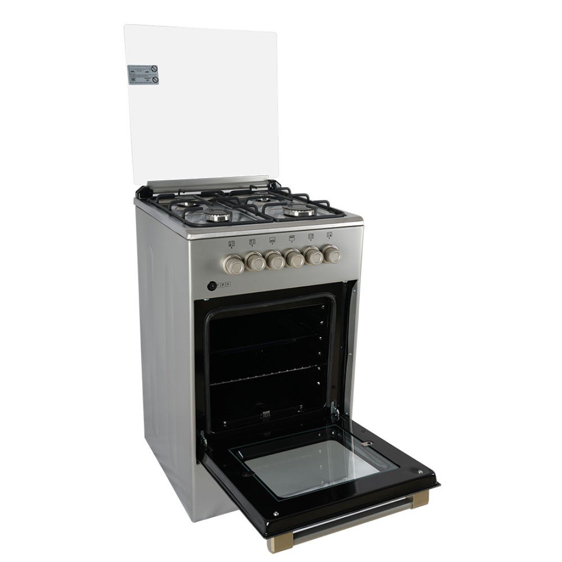 AFRA Free Standing Cooking Range 50x50 – 4 Burners, Stainless Steel, Compact, AF-5050CRGS - Image 6
