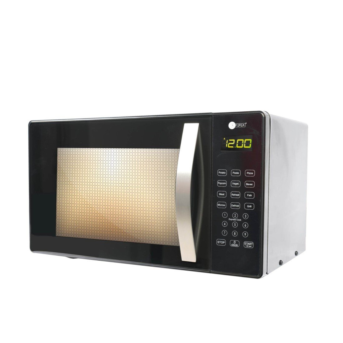 AFRA Digital Microwave Oven 25L | 1000W | Auto Cooking | Grill & Defrost | Black | AF-2510MWBK - Image 2
