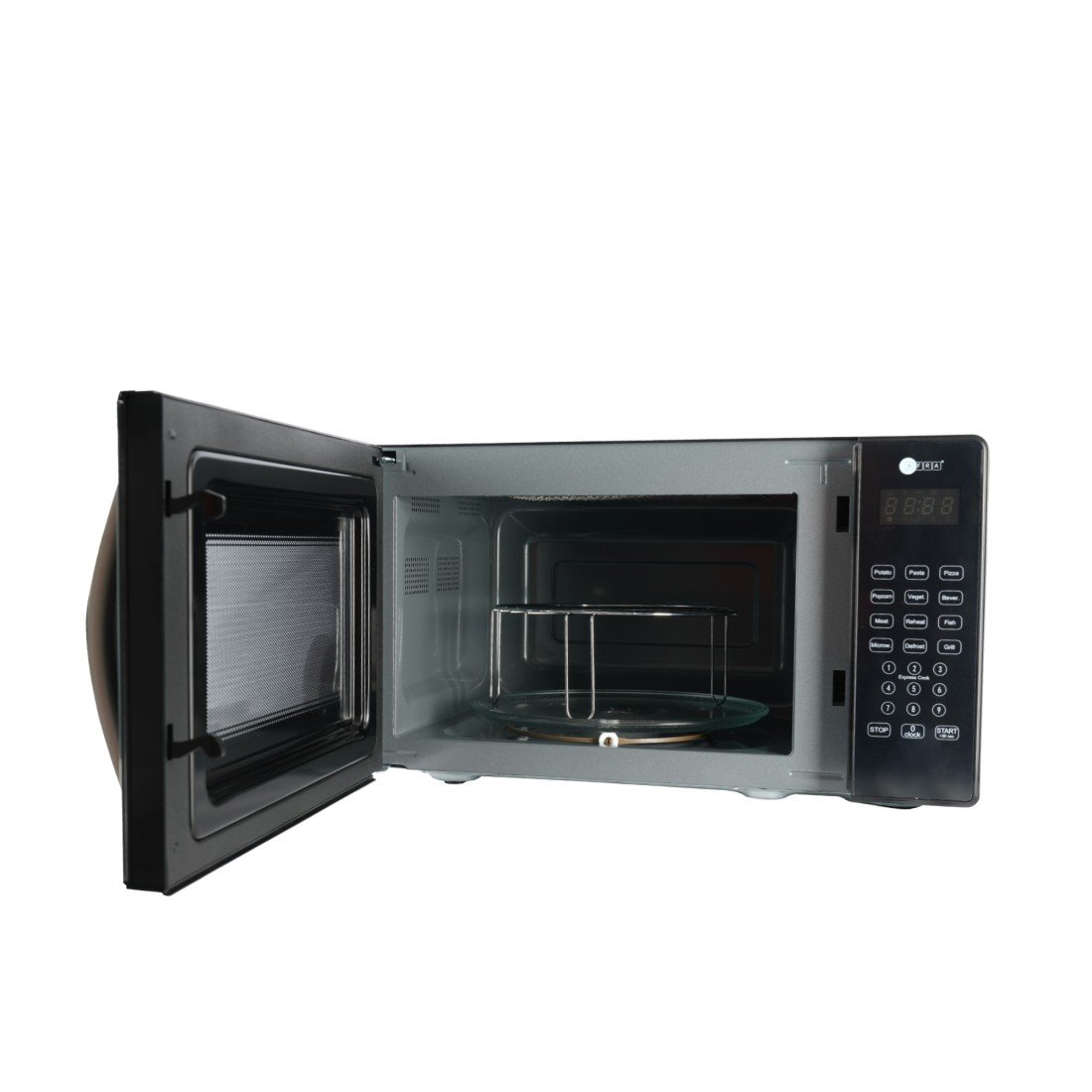 AFRA Digital Microwave Oven 25L | 1000W | Auto Cooking | Grill & Defrost | Black | AF-2510MWBK - Image 3