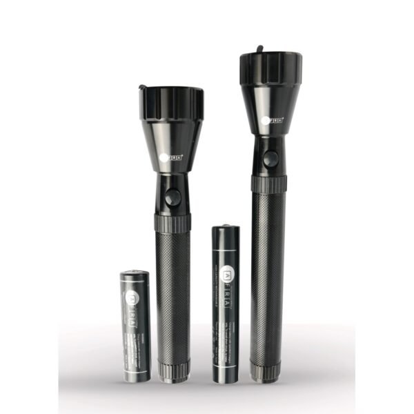 AFRA 5W LED Flashlight Set, 2-in-1 Combo, 1500mAh Rechargeable, Waterproof – AF-0002COMB, 2Y Warranty - Image 2