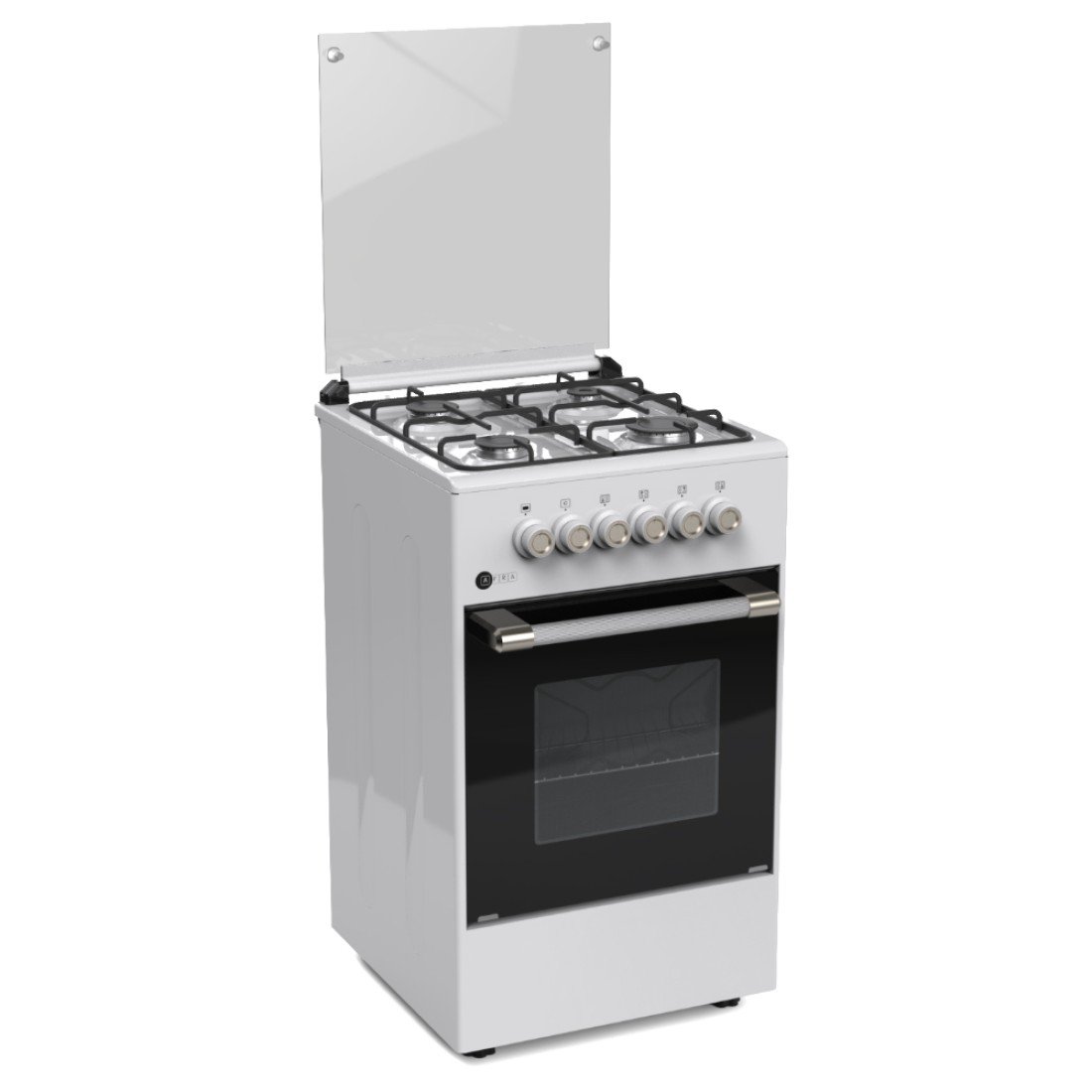 AFRA Free Standing Cooking Range 50x50 – 4 Burners, White Enamel, Compact, AF-5050CRGW - Image 3