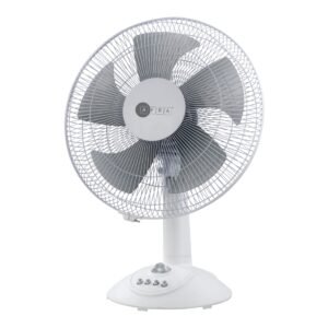 AFRA 12-Inch Table Fan, 60W, 3 Speed Settings, 1200 RPM, Timer Control – AF-1260TFWT, 1-Year Warranty