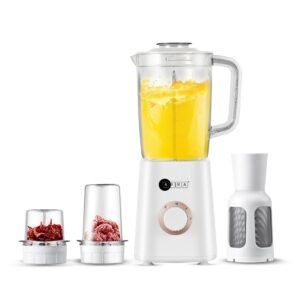 AFRA 3-in-1 Blender 400W, BPA-Free 1.5L Jar, Chopper & Grinder, Filter – AF-0400BLWT