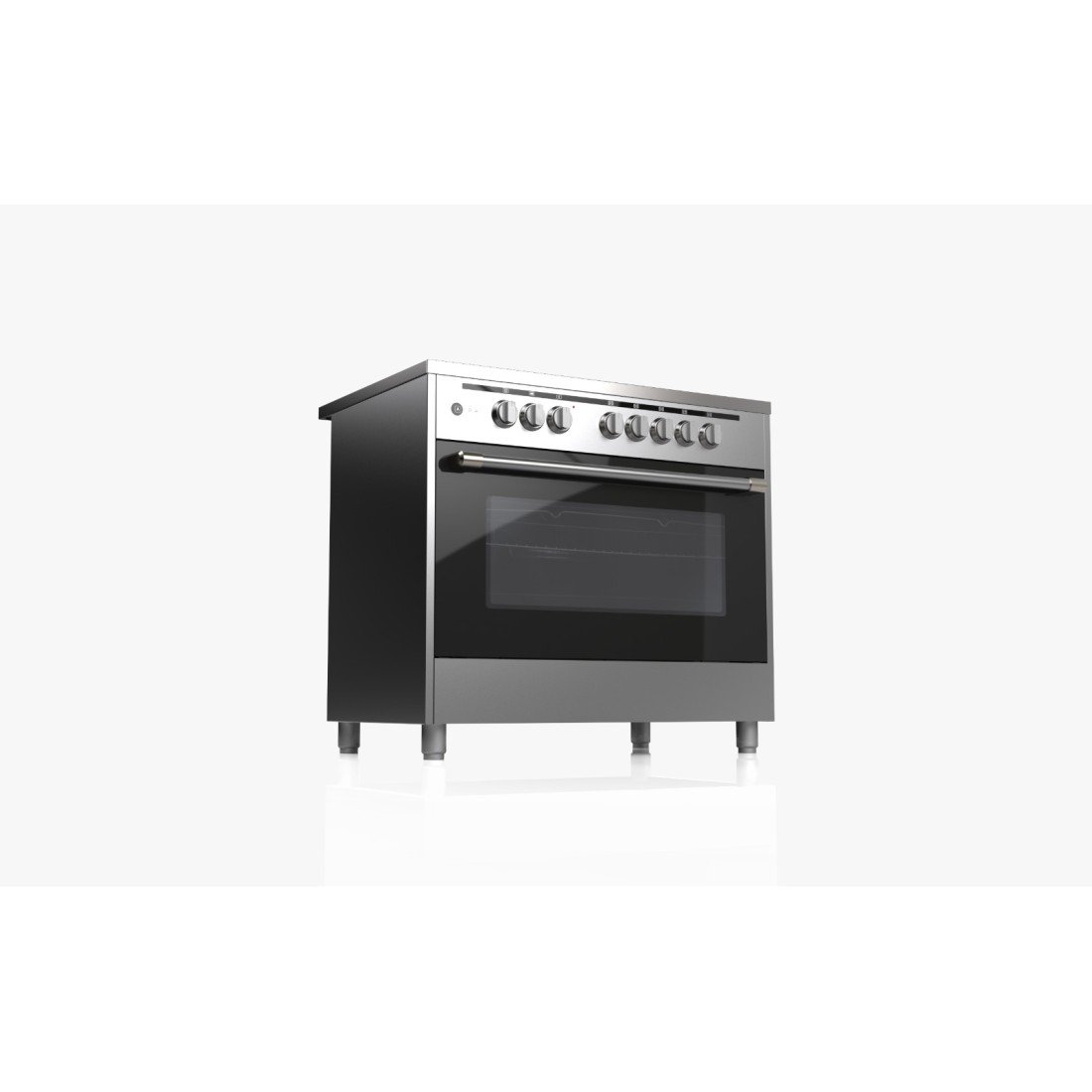 AFRA Free Standing Electric Cooking Range 90x60 – 110L Oven, Rotisserie, AF-90SPSS - Image 2