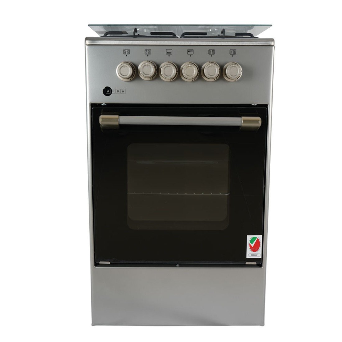 AFRA Free Standing Cooking Range 50x50 – 4 Burners, Stainless Steel, Compact, AF-5050CRGS - Image 4