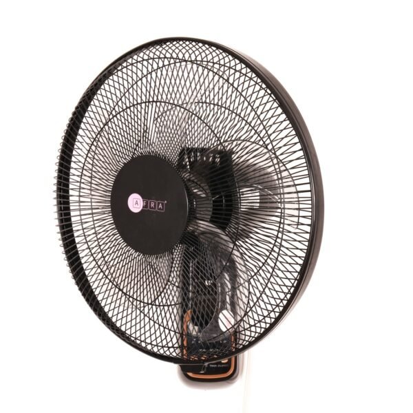 AFRA 16-Inch Wall Mount Fan, 60W, 1250 RPM, 3-Speed Remote, 90° Oscillation – AF-1612WFBG, 2Y Warranty - Image 2