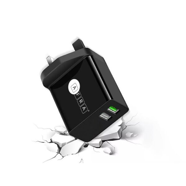 AFRA USB Wall Charger AF-0018AUSB – 18W, 2.4A Dual USB-A Ports, Fast Charging, Compact & Safe - Image 2