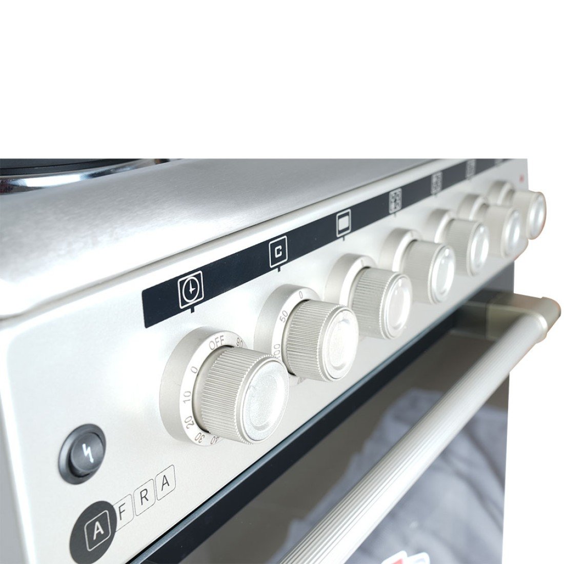 AFRA Free Standing Cooking Range 60x60 – Gas & Electric Burners, Stainless Steel, AF-6060CRHG - Image 5