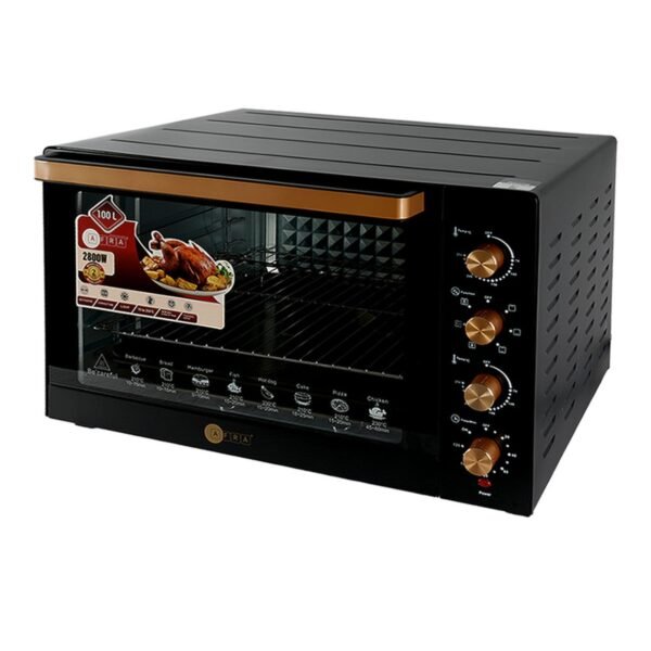 AFRA 100L Electric Oven Toaster – 2800W, Rotisserie, Convection, 7 Functions – AF-1028OTBK - Image 6