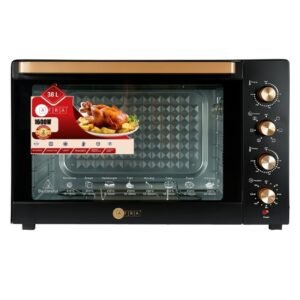 AFRA 38L Electric Oven Toaster – 1600W, Rotisserie, Convection, 7 Functions – AF-3816OTBK