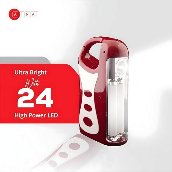 AFRA Emergency LED Light | Rechargeable | 24 SMD | USB Charging | Indoor & Outdoor | AF-6700ELRD - Image 7