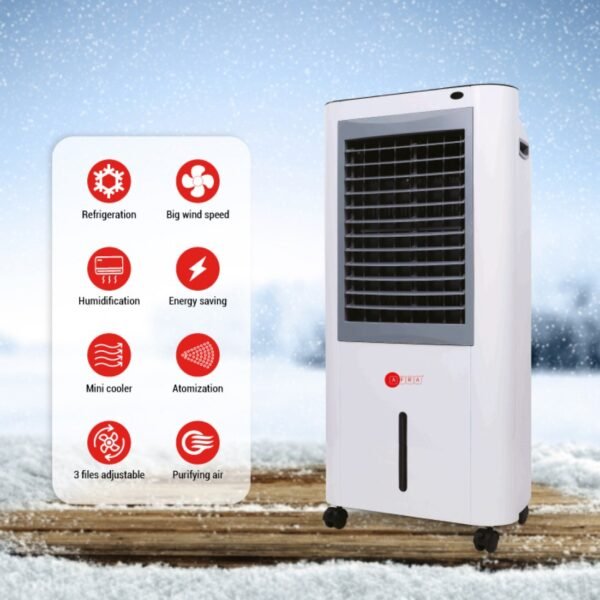 AFRA 5-in-1 Air Cooler 12L – White, 80W, Swing & Speed Settings, Wide Area Cooling, AF-80COWT - Image 2