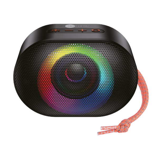 AFRA Bluetooth Speaker | 5W Ultra Bass | RGB Lights | 7H Playtime | Portable Black | AF-0005BSBK