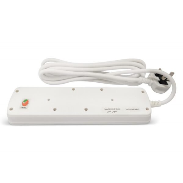 AFRA Extension Cord AF-004EXRD-5MT – 5M Cable, 4 Universal Sockets, Shockproof, 250V, 2-Year Warranty - Image 6