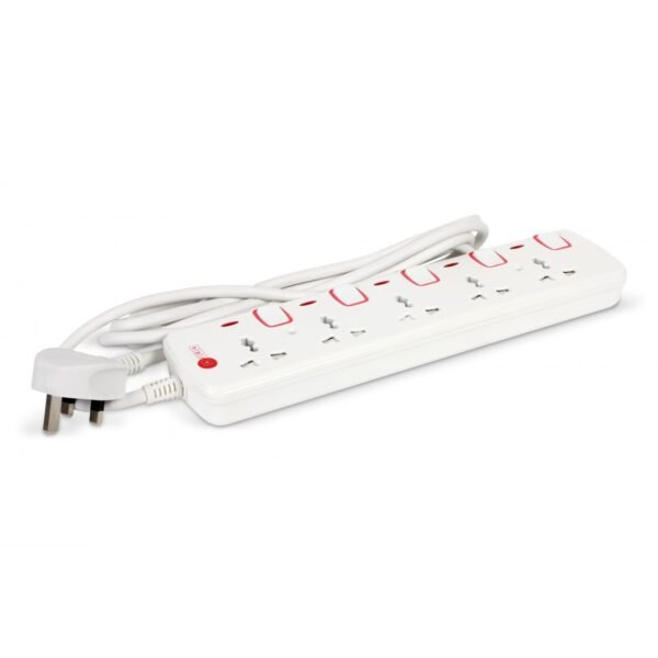 AFRA Extension Cord AF-005EXRD-5MT – 5m, 5-Way Universal Sockets, Shockproof, 250V, Easy Storage - Image 7