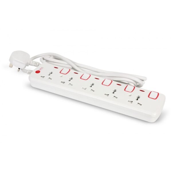 AFRA Extension Cord AF-005EXRD-5MT – 5m, 5-Way Universal Sockets, Shockproof, 250V, Easy Storage - Image 3