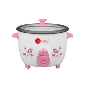 AFRA Rice Cooker 0.6L – Non-Stick Coating, 300W, Keep-Warm Function – AF-0630RCWT