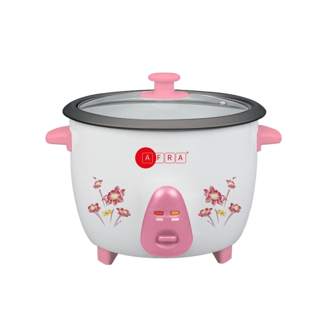 AFRA Rice Cooker 0.6L – Non-Stick Coating, 300W, Keep-Warm Function – AF-0630RCWT