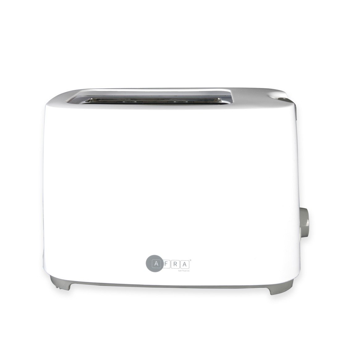 AFRA Electric Toaster 700W – 2 Slots, Crumb Tray, White Plastic Body – AF-100240TOWH - Image 6