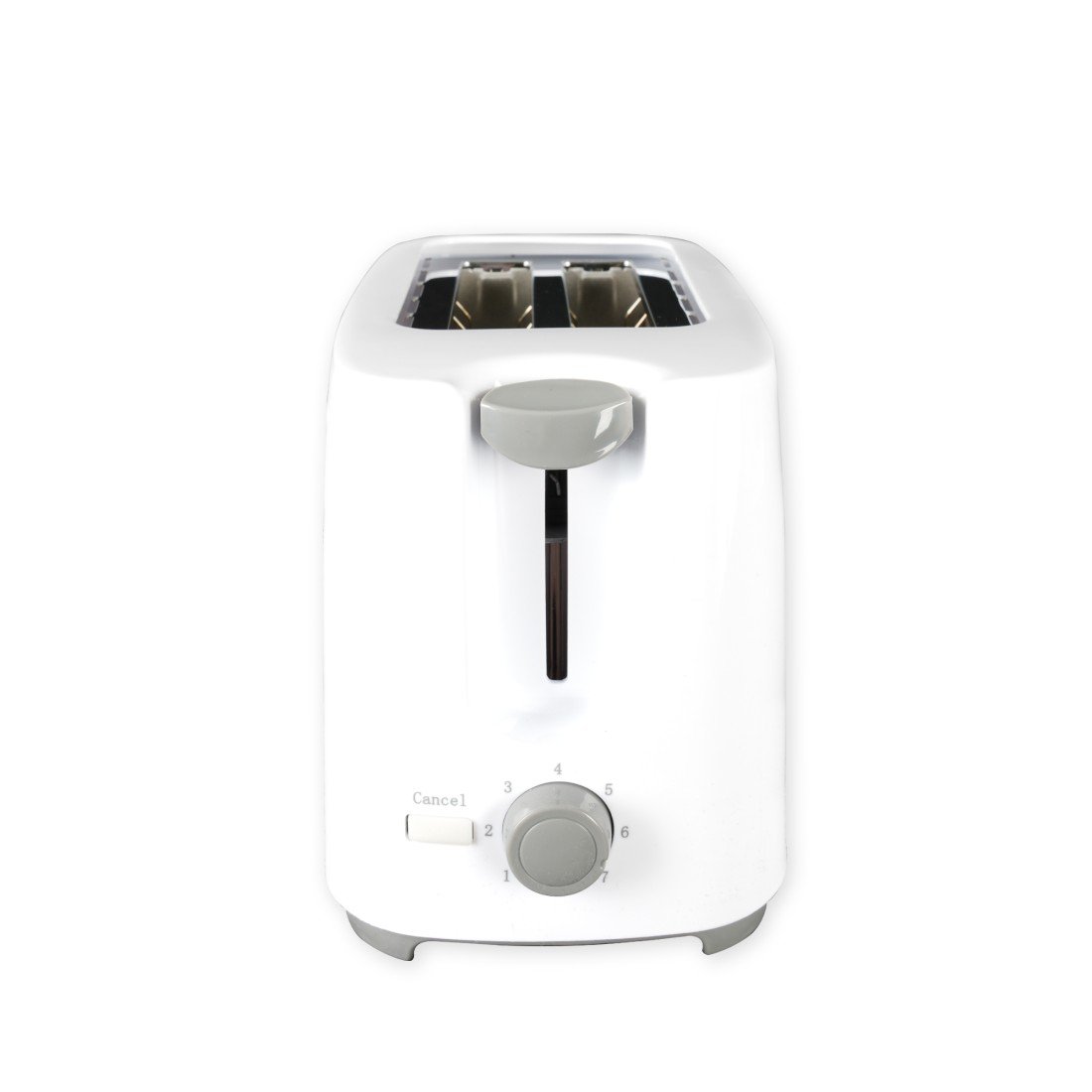 AFRA Electric Toaster 700W – 2 Slots, Crumb Tray, White Plastic Body – AF-100240TOWH - Image 2