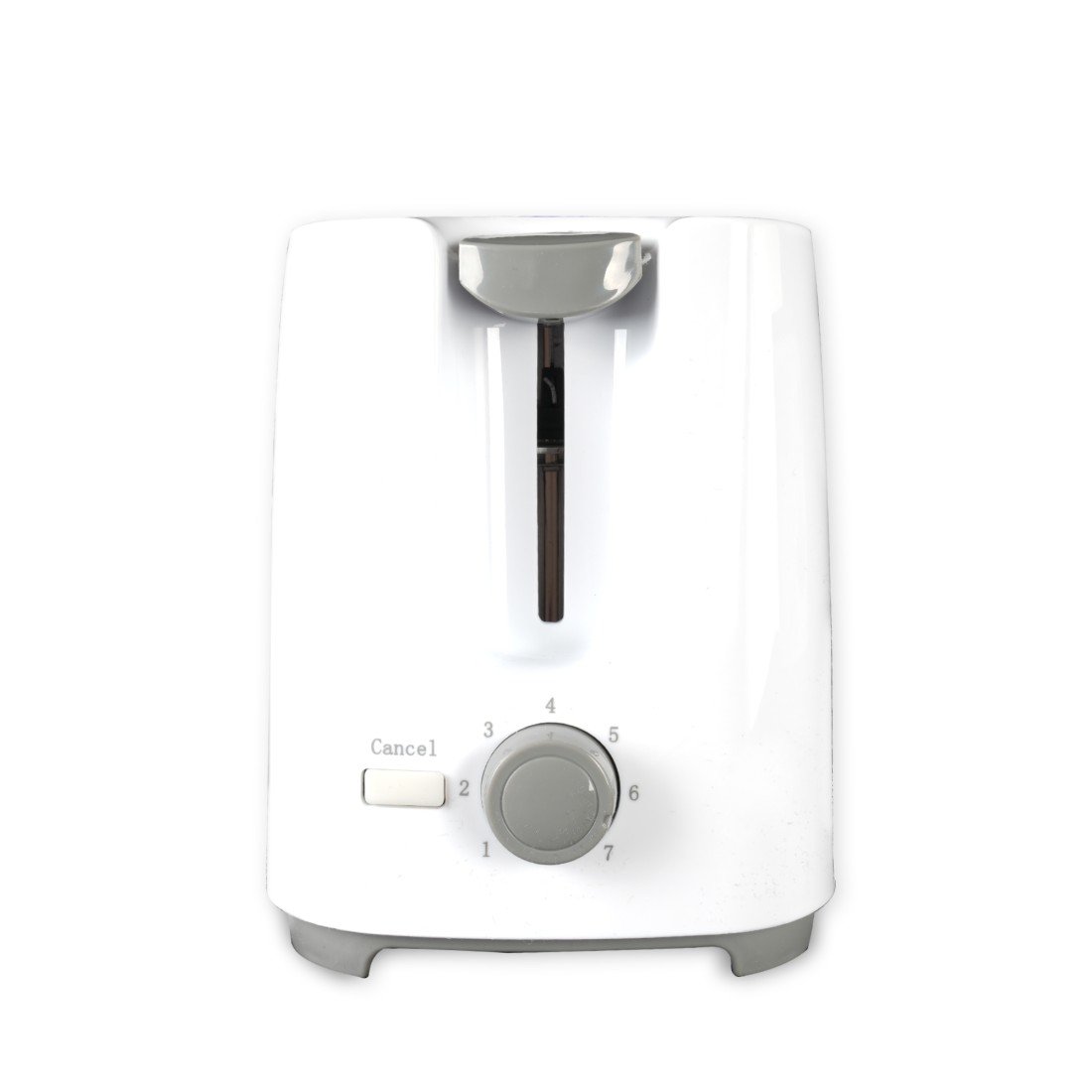 AFRA Electric Toaster 700W – 2 Slots, Crumb Tray, White Plastic Body – AF-100240TOWH - Image 4