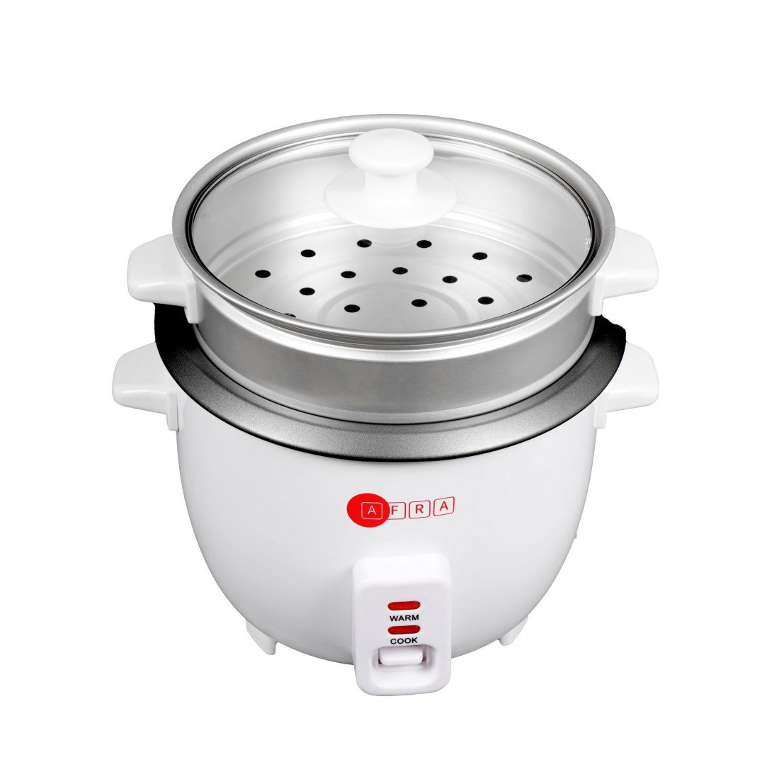 AFRA Rice Cooker 1.0L – Non-Stick Inner Pot, Glass Lid, Keep-Warm Function – AF-1040RCWT - Image 3