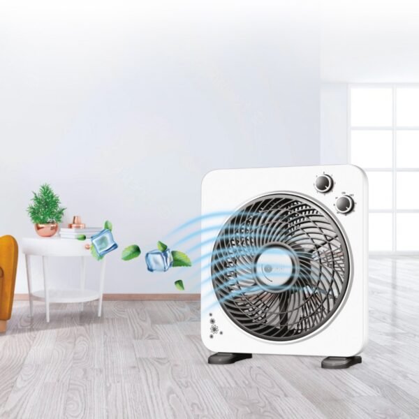 AFRA Electric Box Fan 45W, 5 Blades, 3-Speed Control, White – AF-1045WT, 2-Year Warranty - Image 6