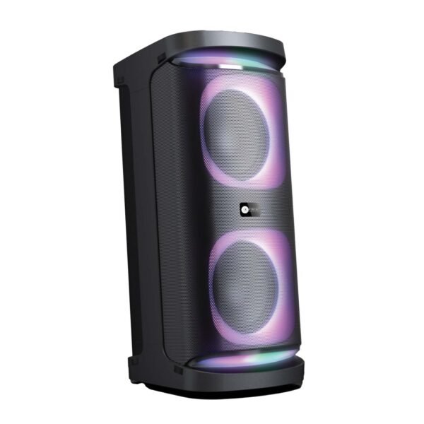 AFRA Party Speaker | 120W Output | LED Lights | Karaoke Mic | 7000mAh Battery | AF-120PSBK - Image 2