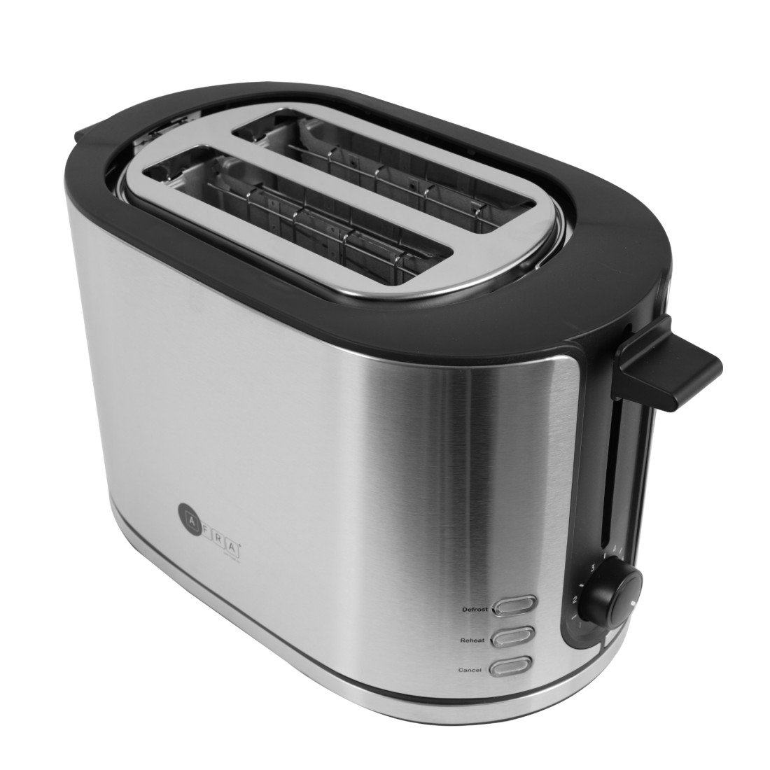 AFRA Electric Breakfast Toaster 950W – 2 Slots, Crumb Tray, Stainless Steel – AF-120900TOSS - Image 3