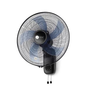 AFRA 16-Inch Wall Mount Fan, 60W, 1250 RPM, 3-Speed Settings, 90° Oscillation – AF-1612WFBK, 2Y Warranty