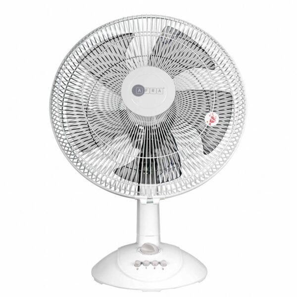 AFRA Electric Table Fan 45W, Compact Design, White – AF-1645WT, G-Mark Certified, 2-Year Warranty