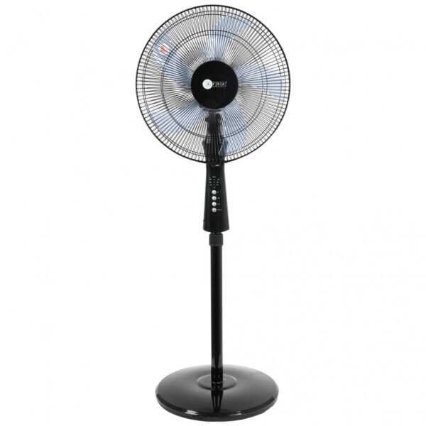 AFRA Electric Stand Fan 60W, Remote Control, Adjustable Height, 5 Blades – AF-1660BKR, 2-Year Warranty