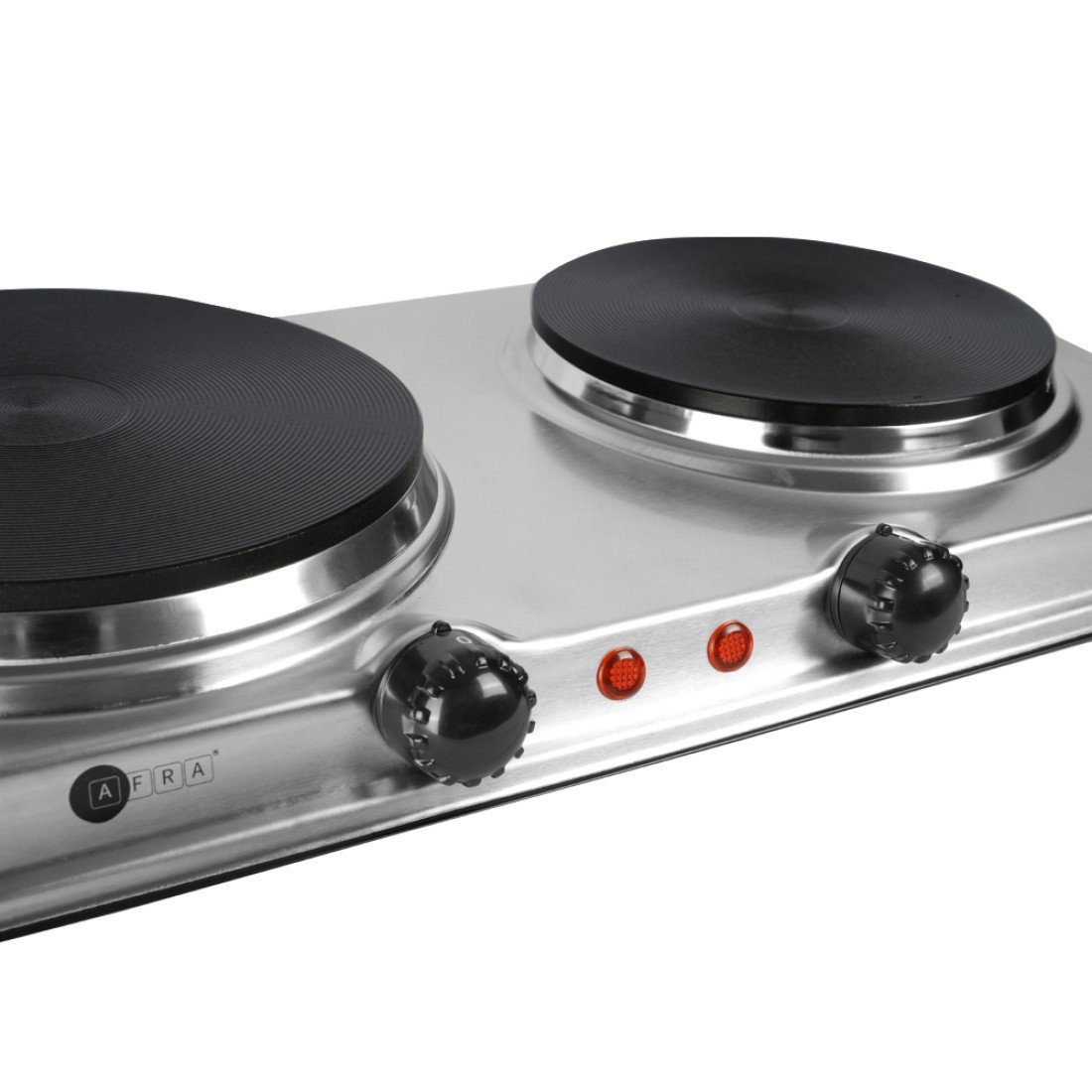 AFRA Double Electric Hotplate 2500W – Thermostatic Control, Stainless Steel – AF-2500HPSS - Image 4