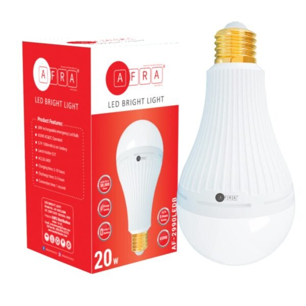 AFRA LED Bulb | 20W | E27 Base | Cool White 6000-6500K | Indoor & Outdoor | AF-2990LEDB - Image 3