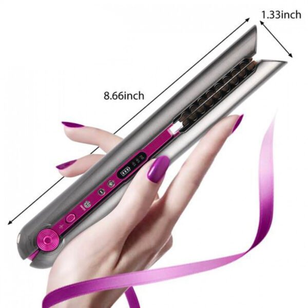 AFRA Cordless Hair Straightener – Rechargeable, Floating Plates, Compact – AF-4000HSGY - Image 2