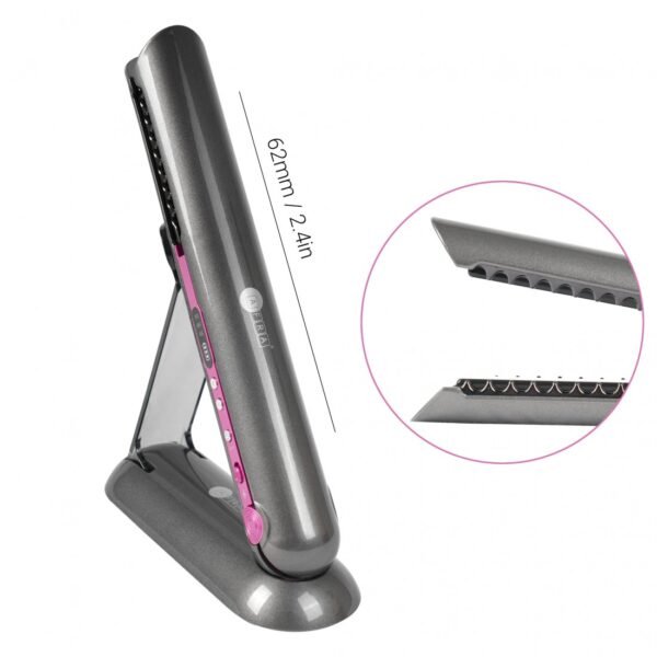 AFRA Cordless Hair Straightener – Rechargeable, Floating Plates, Compact – AF-4000HSGY - Image 4