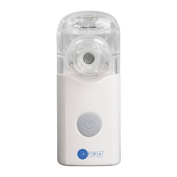 AFRA Mesh Nebulizer | White | Battery Operated | Portable & Silent | With Accessories | AF-401MN