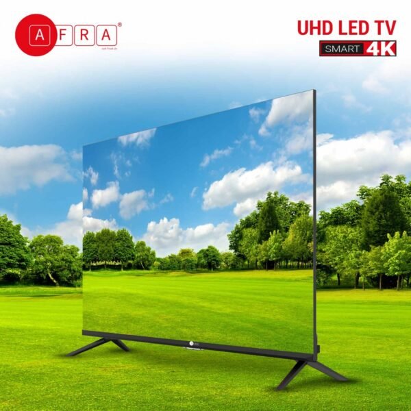 AFRA 43-Inch Smart 4K UHD TV AF-43114KBK – Android 11, Frameless, HDMI/USB/Streaming Ready - Image 5