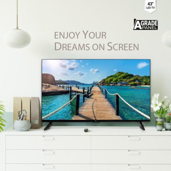 AFRA 43-Inch Smart 4K UHD TV AF-43114KBK – Android 11, Frameless, HDMI/USB/Streaming Ready - Image 6