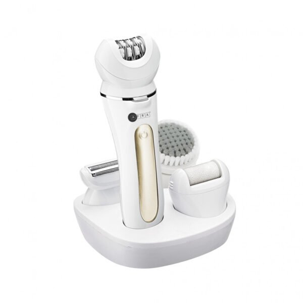 AFRA Ladies Epilator Kit AF-600LSWT – Rechargeable with Swappable Heads & 90 Min Runtime