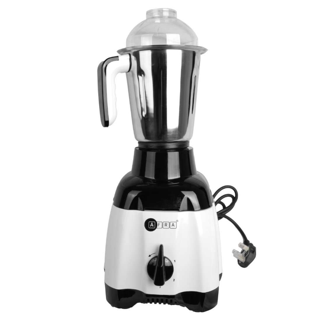 AFRA 3-in-1 Mixer Grinder 750W – White Gloss Finish, 2900ml Capacity, AF-7500BLWH - Image 2