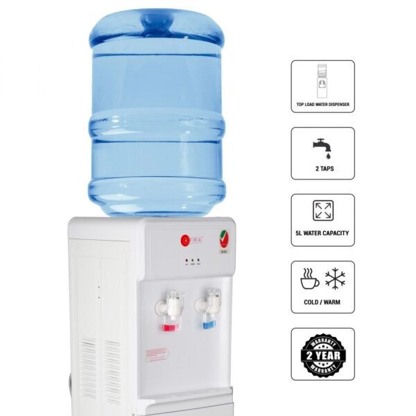 AFRA Water Dispenser Cabinet 5L – Floor Standing, Top Load, Compressor Cooling, AF-85WDWT - Image 2