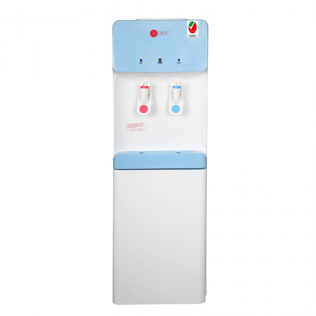 AFRA Water Dispenser Cabinet 5L – Blue & White, Top Load, Compressor Cooling, AF-95WDWT