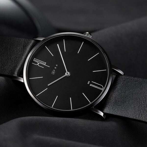 AFRA Urbanite Gents Watch | Leather Strap | Quartz Movement | 30m Water Resistant | AF10402 - Image 3